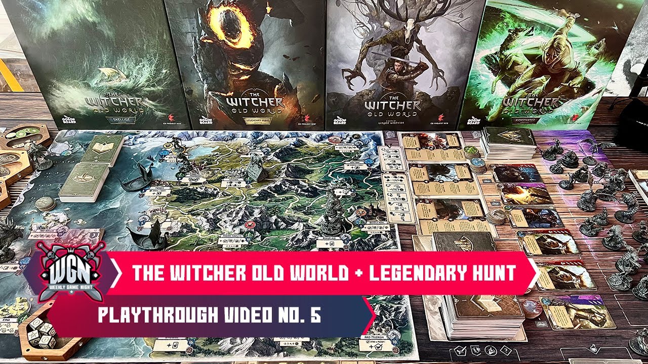  The Witcher Board Game Legendary Hunt Expansion, Fantasy Game, Competitive Adventure Game, Strategy Game for Adults, Ages 14+, 1-5  Players, Avg. Playtime 90-150 Minutes