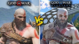 GOD OF WAR 2018 vs GOD OF WAR RAGNAROK | Comparação de Gráficos