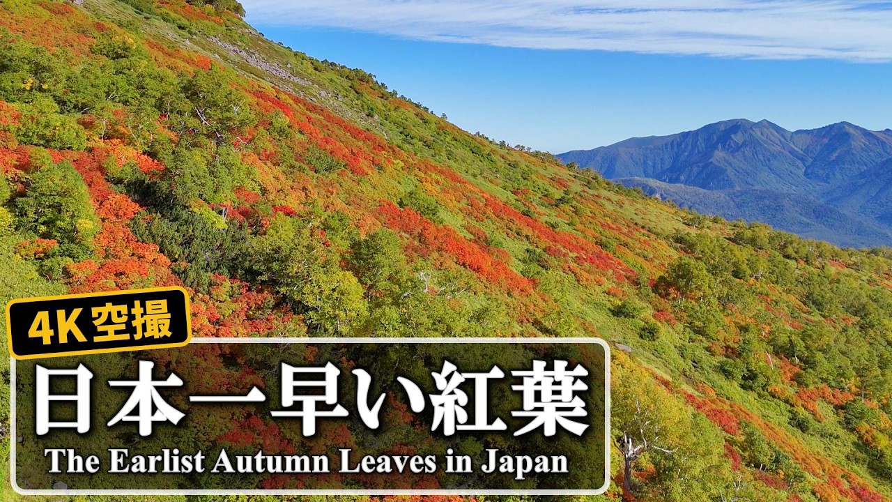 JAPAN'S FIRST AUTUMN | 4K Drone Footage of Daisetsuzan, Hokkaido