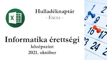 Hulladéknaptár - 2021. október középszintű informatika érettségi: táblázatkezelés