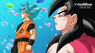 Super Dragon Ball Heroes- SSB Goku and SS4 Goku VS Reborn Janemba