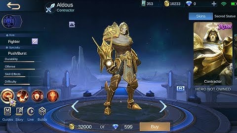 Aldous starlight skin script patch lou yi by ChuUxヅ gaming