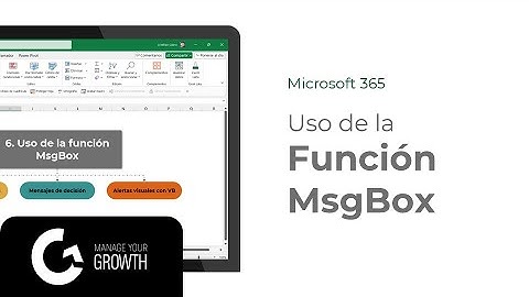 6.  Uso de la función MsgBox