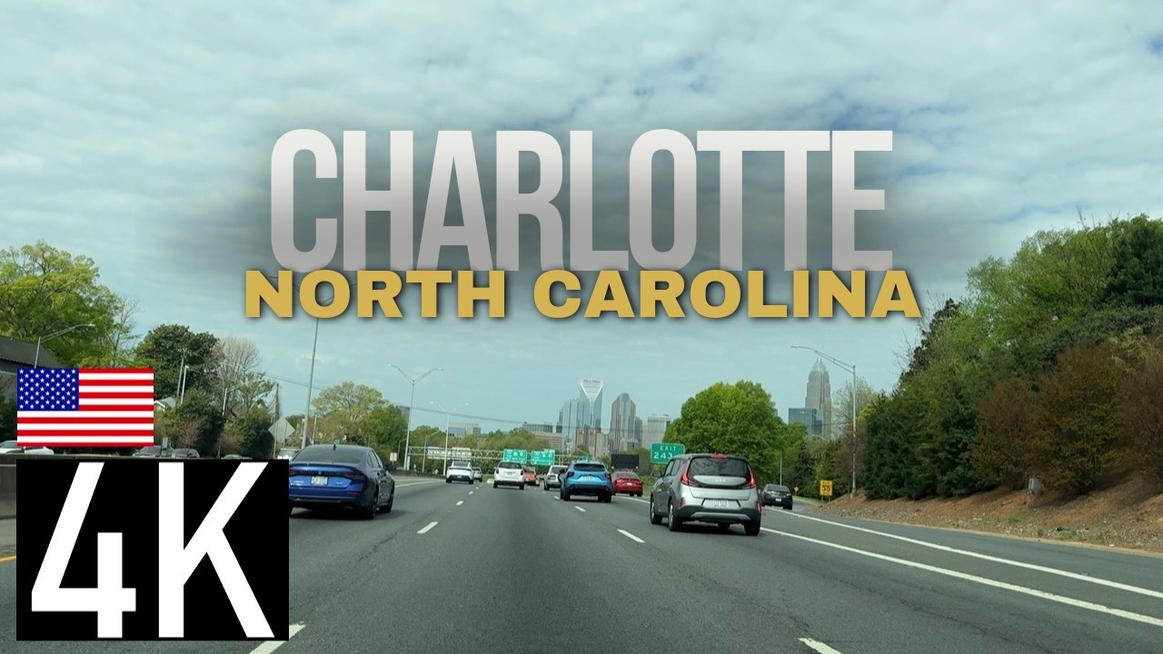 Road Tour – Driving to Uptown Charlotte, NC, USA – Uptown Charlotte NC - Downtown Charlotte NC