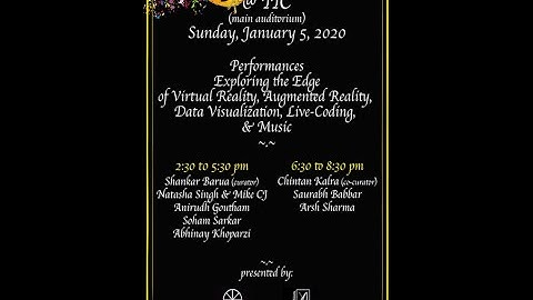 Khoparzi, Livecoding Performance - Exploring The Edge - India International Centre, Delhi