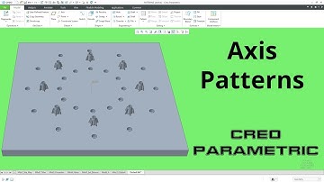 Creo Parametric - How to Create Axis Patterns