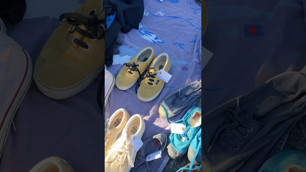 Clean $3 Vans bought at a flea market in Japan #asmr