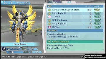 DIGIMON STORY CYBER SLEUTH seraphimon