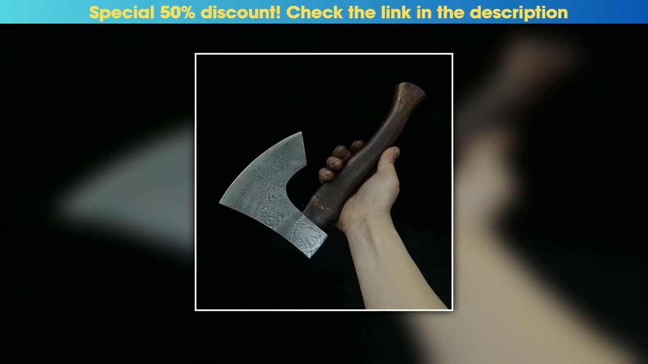 Deal 5 Inch Hatchet Knife Sharp Machete Handmade Forged Damascus Steel Blade Longquan Kitchen Knive