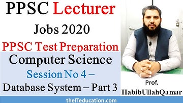 PPSC Lecturer Computer Science Test Preparation Session 4 | Database Systems SQL Part 3