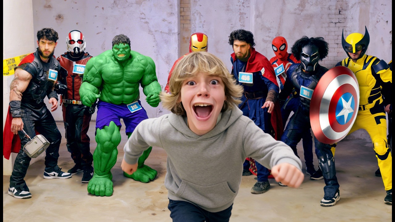 67 Kid VS The Avengers - Hide and Seek!