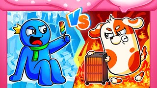 Hoo Doo and Blue's HOT vs. COLD Clash: The ROOM TEMPERATURE Tussle | Hoo Doo Animation