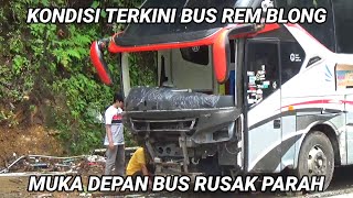 Kondisi Bus MPM Pasca Rem Blong Di Sitinjau Lauik