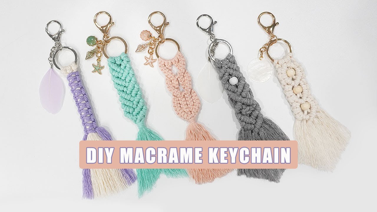 DIY: EASY MACRAME KEYCHAIN TUTORIAL