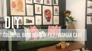 I DECORATED MY CLIENT’S HOME OFFICE\/WOMAN CAVE