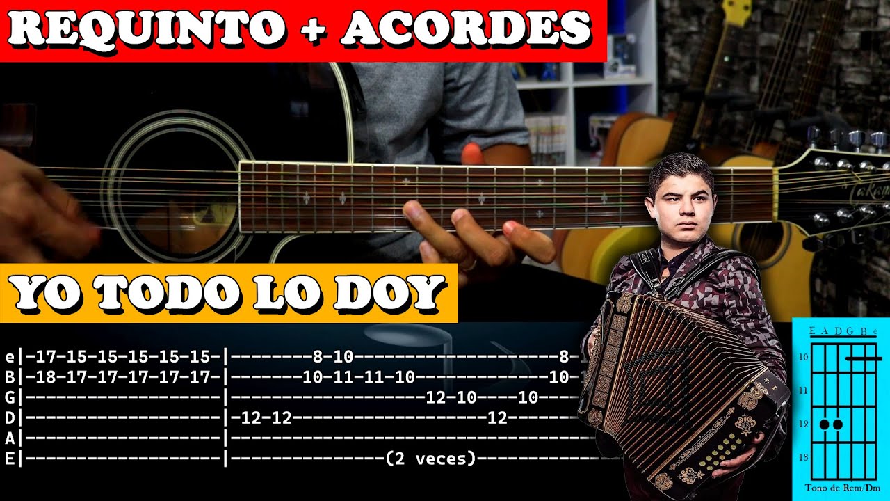 Tutorial | Yo todo lo doy | Alfredo Olivas | Requinto | Acordes | TABS