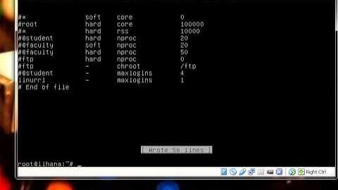 Membatasi Hak Akses User (maxlogins)