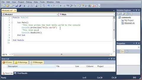 Visual Basic Tutorial   6   Comments And Whitespace   YouTube