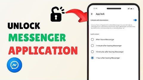How to Unlock Messenger App Easily | Disable Messenger App Lock