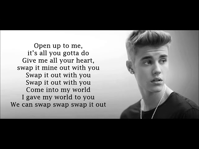 Justin Bieber - Swap It Out (Lyrics) class=