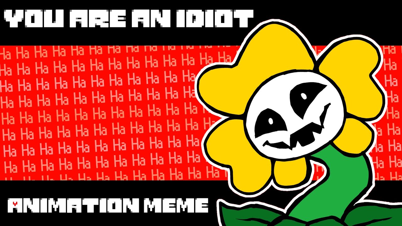 [FLASH WARNING] you are an idiot meme | undertale - YouTube