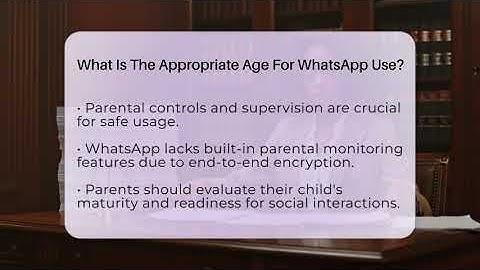 What Is The Appropriate Age For WhatsApp Use? - Everyday-Networking