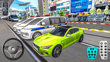 New Three Police Officer Cars vs Bullet Train - Android Game - CarGame - 3D Driving Class 2025
