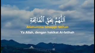 Sholawat, Prayer of Allahumma Bihaqqil Fatihah