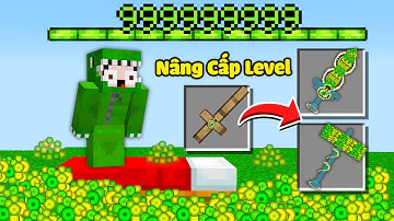 Minecraft Bedwars, Nâng Cấp VŨ KHÍ KINH NGHIỆM Level 9999 Siêu Cấp Troll Noob Team