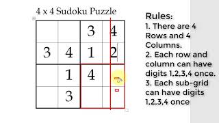 how to solve 4x4 sudoku puzzle for kids online pdf and printable also available youtube
