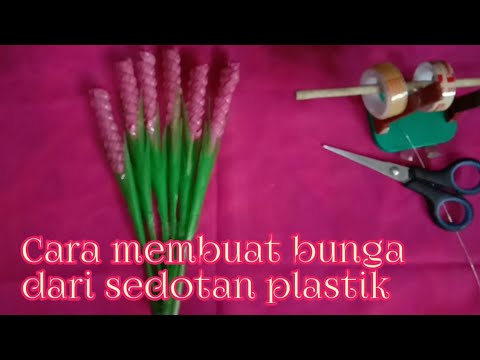  Cara  membuat bunga  dari  sedotan  how to make flower from 