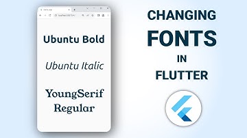 How To Change Font In Flutter | Text Widget Custom Fonts