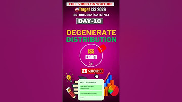 Degenerate Distribution || Discrete Distribution || UPSC ISS Exam 2026 || With Example
