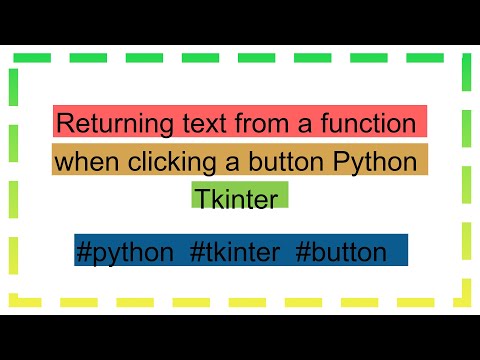 Returning text from a function when clicking a button Python Tkinter