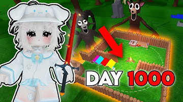 Can I SURVIVE 1,000 Days SOLO in 99 nights in the Forest? Lava Update Roblox