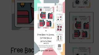 Free Back to School Cutting Practice Pack ✂️ Preschool Scissor Skills Printables (Ages 3–5) #free
