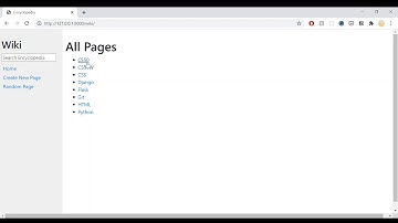 CS50 Web Programming - Wiki