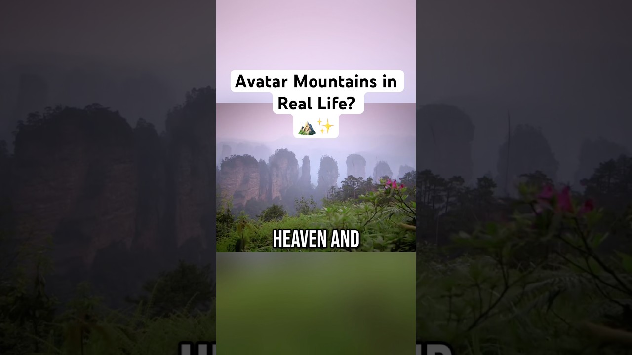 Are These China's 'Avatar' Mountains? ⛰️✨ #travel #nature #china