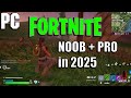 FORTNITE IN 2025 (NOOB PLAYING THEN PRO PLAYING) ON PC RTX 4070 + i5-9600k CONTROLLER ONLY