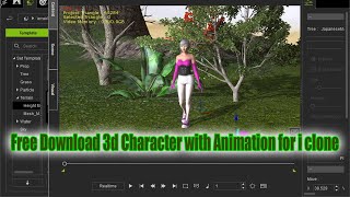 how to free download 3d characters animate in 3d xchange for i clone 7 software tutorial