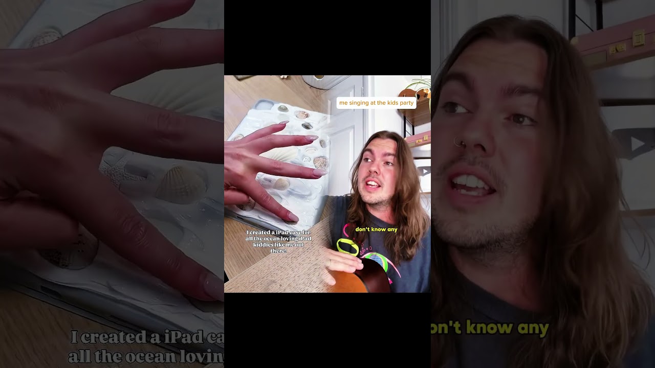 я пою на детской вечеринке