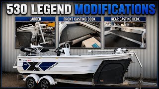 530 Quintrex Legend modifications Casting Deck Ladder