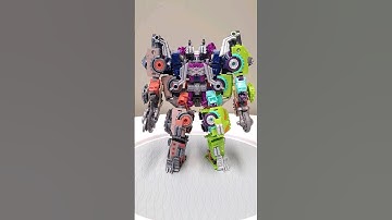 Transformers Junkion Combiner feat Axlegrease Scraphook Crashbar Tow-line
