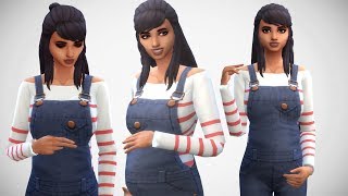 The Sims 4: Create a Sim // PREGNANT TEEN MOM + CC LINKS