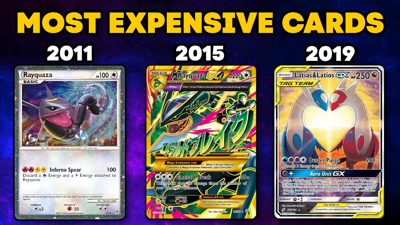 Самые дорогие карточки покемонов каждого года (2011–2026)