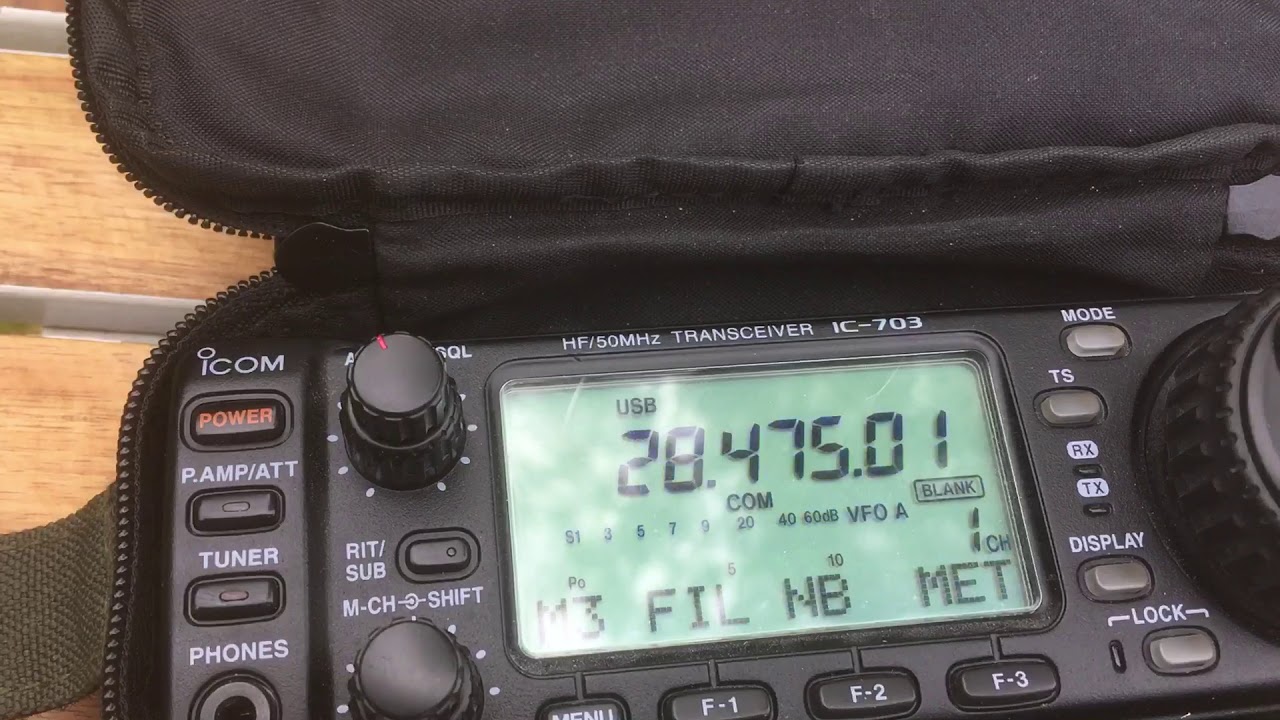 IC-703 and AH-703 with an open 10m band