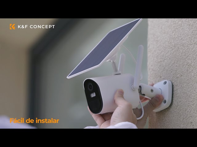 2K Cámara de Vigilancia 4G LTE Exterior Batería Solar con Tarjeta SIM - K&F  Concept