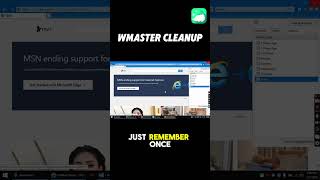 Clear browser history with WMaster Cleanup