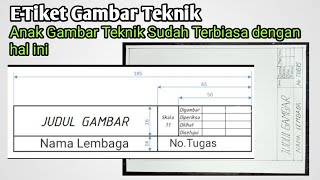 Cara Membuat Gambar Teknik Kertas A3 & A4 | Bahasa Indonesia | English Translation