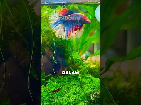 Memelihara ikan cupang warna warni di aquarium dengan tanaman #ikanhiasairtawar #aquascape